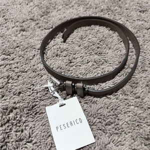 Peserico Skinny Leather Belt size 80
